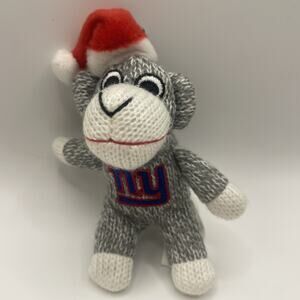 Forever Collectibles New York Giants Sock Monkey Christmas Holiday Ornament